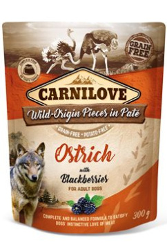 Carnilove Pouch Paté Ostrich & Blackberries - topping