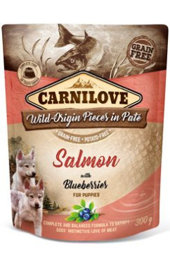 Carnilove Pouch Paté Salmon & Blueber Puppies - topping